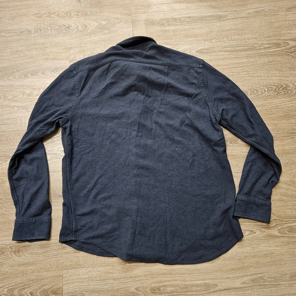 Polo Ralph Lauren Featherweight Mesh Shirt Mens L Gray Heather Button Up Cotton
